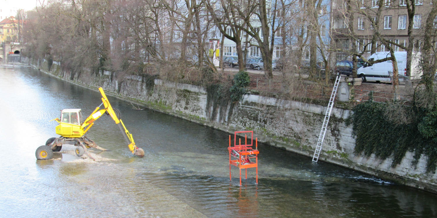 Uferbefestigungen an der Isar